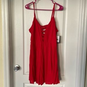 NWT Red Volcom Paths Dress